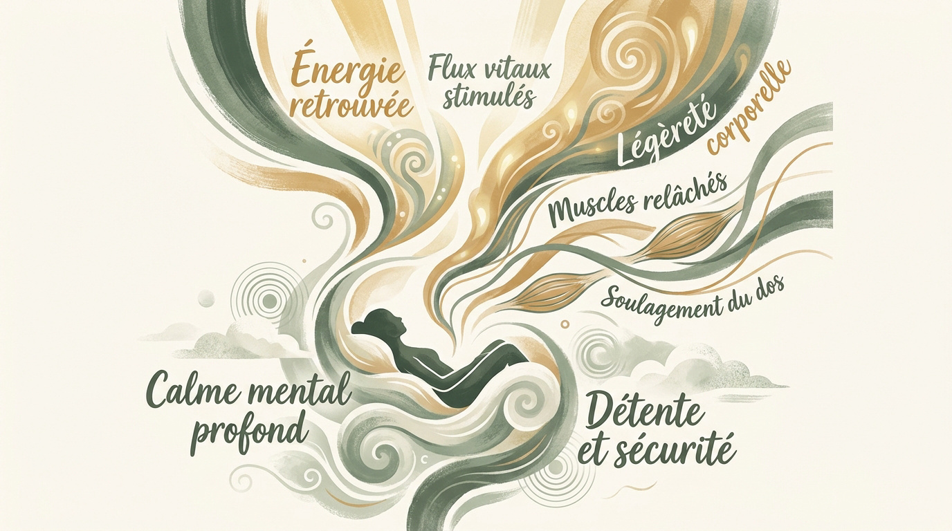 Ambiance de spa sereine avec bougies et huiles essentielles pour illustrer le choix d'un massage